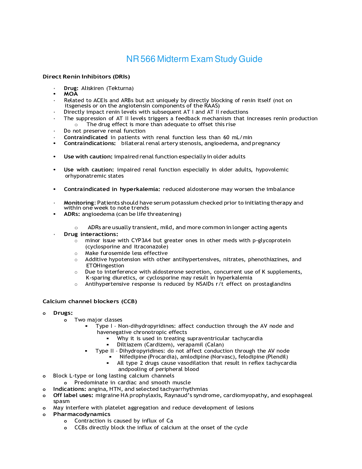 Preview image for NR 566 Midterm Exam / NR566 Midterm Exam Study Guide (Latest 2021/2022) Chamberlain